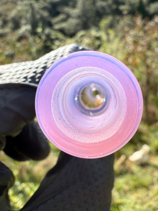 Jamie Clement Glass Downstem Seconds Quality - Pink Slyme