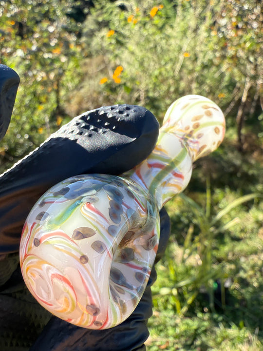 Green Thumb Bob Glass Spoon - White/Multicoloured #2