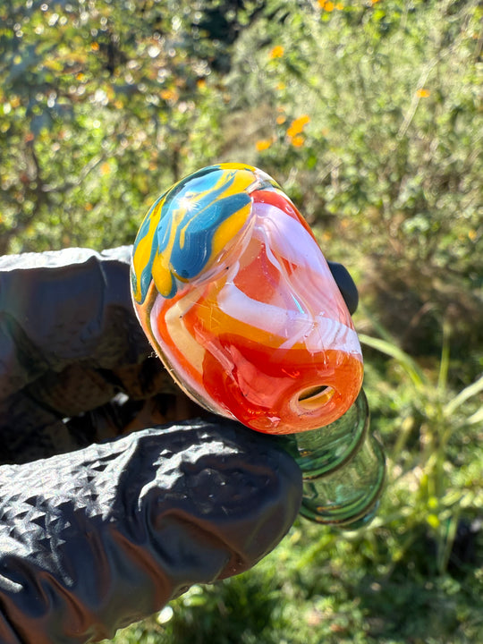 Green Thumb Bob Glass Spoon - Multicoloured #1