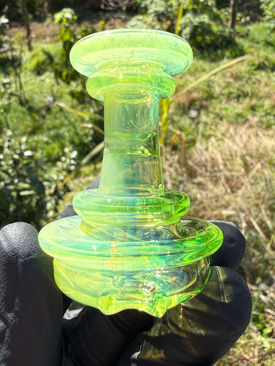 Yeti Glass Puffco Peak Dry Top/Joystick Set - Green Slyme