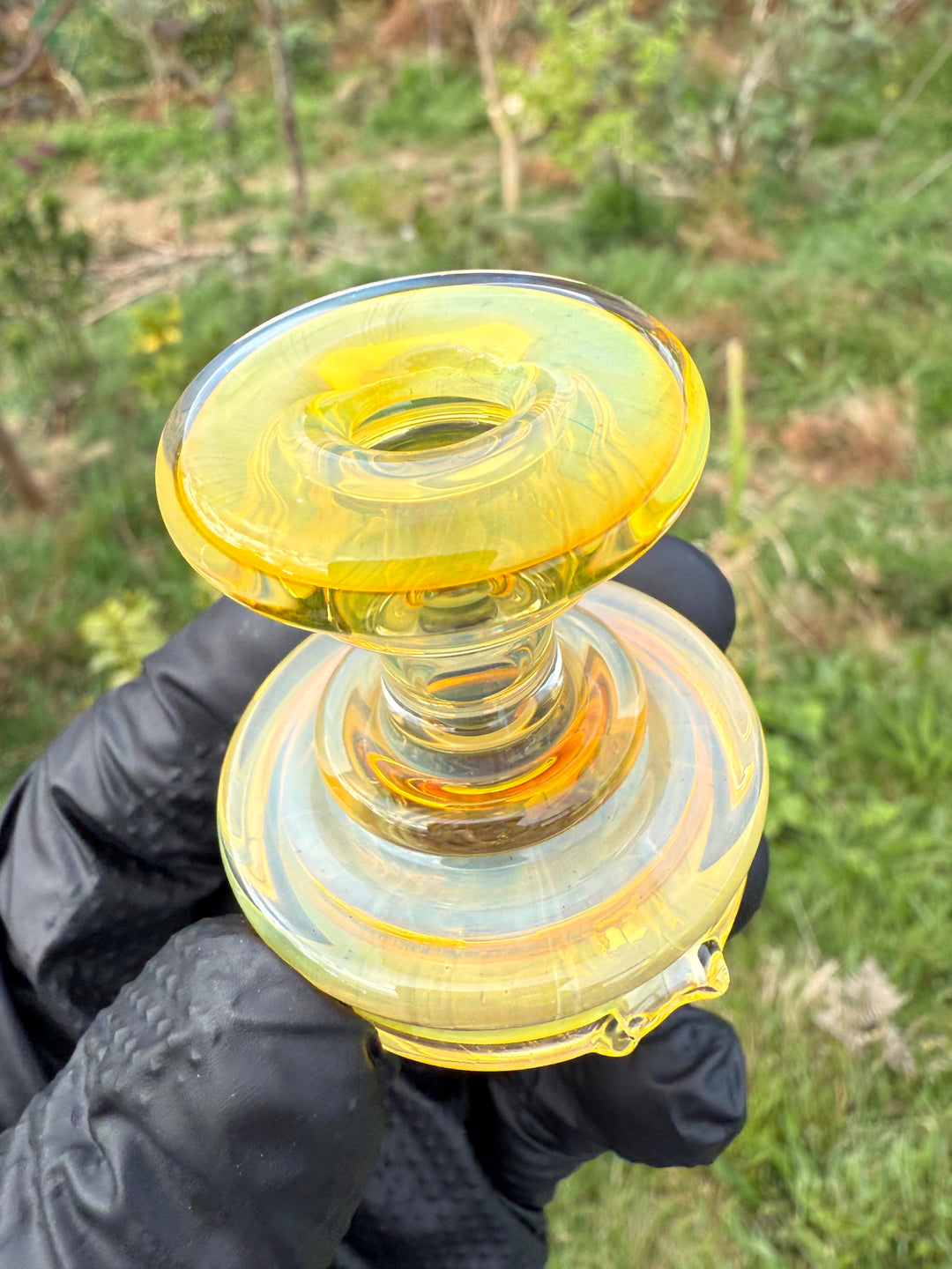 Yeti Glass Puffco Peak Dry Top - Silver Fumed #2