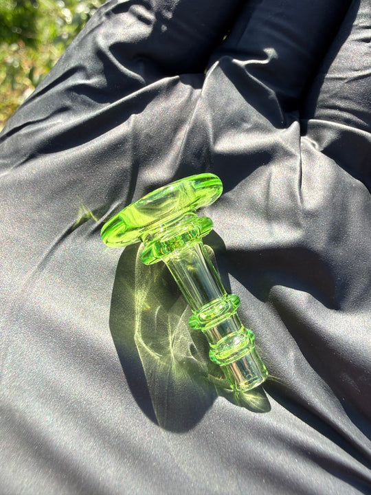 Yeti Glass Puffco Peak Dry Top/Joystick Set - Green Slyme