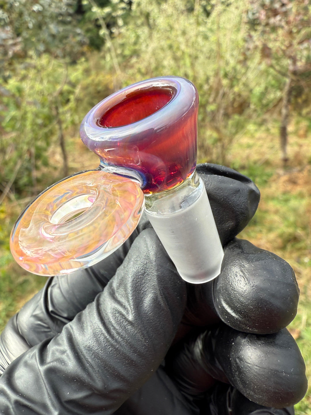 Empirical Glass Slide 14mm Fumicello - Amber Purple