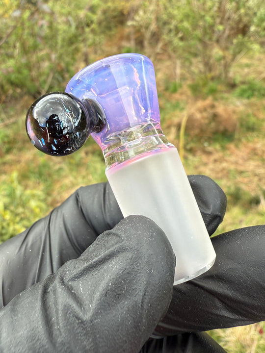 Empirical Glass Slide 14mm Dichro - Dense Rose Quartz