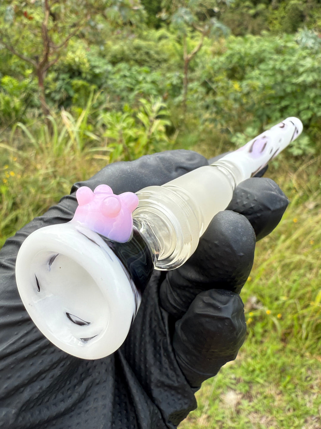 Jamie Clement Glass Collaboration Downstem/Slide - Cow Colour