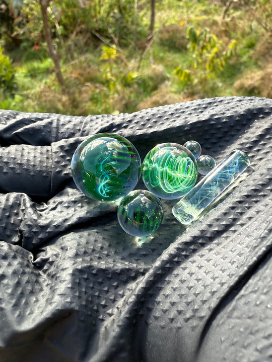 Polar Glass Terp Slurper Set - Illuminati/Fumed