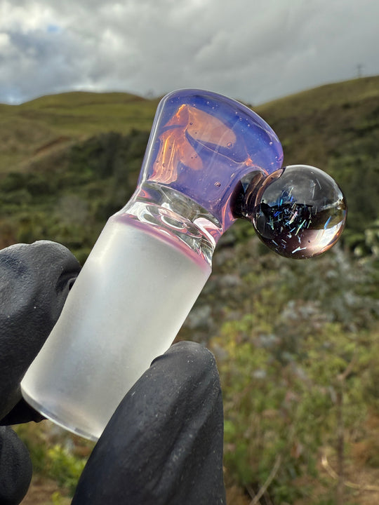 Empirical Glass Slide 14mm Dichro - Dense Rose Quartz
