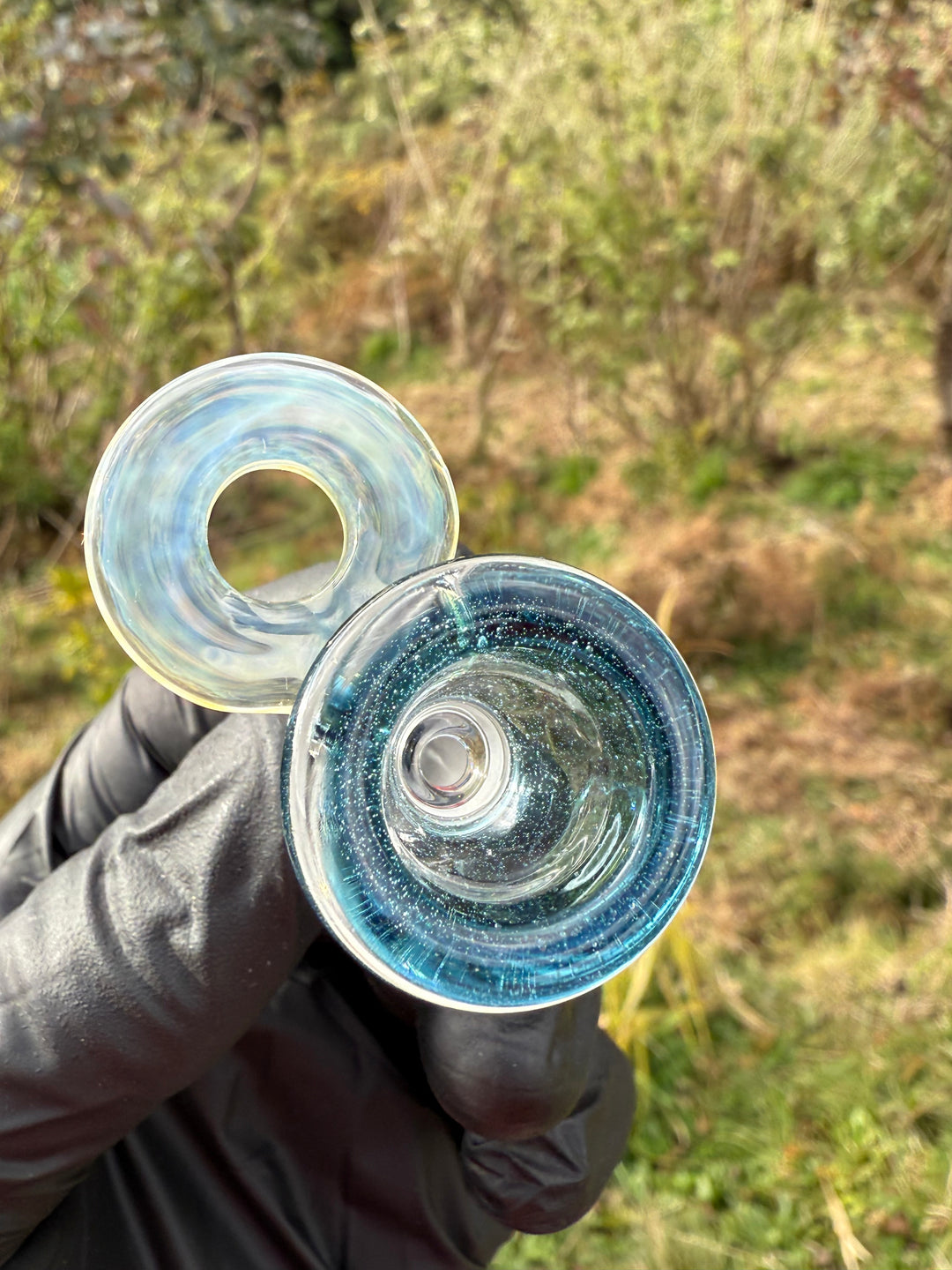 Empirical Glass Slide 14mm Fumicello - Blue Stardust