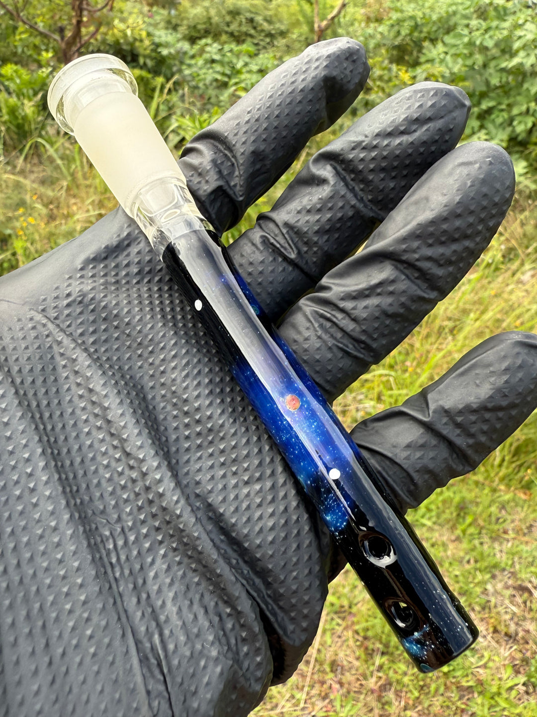 Jamie Clement Glass Collaboration Downstem - Galaxy #4