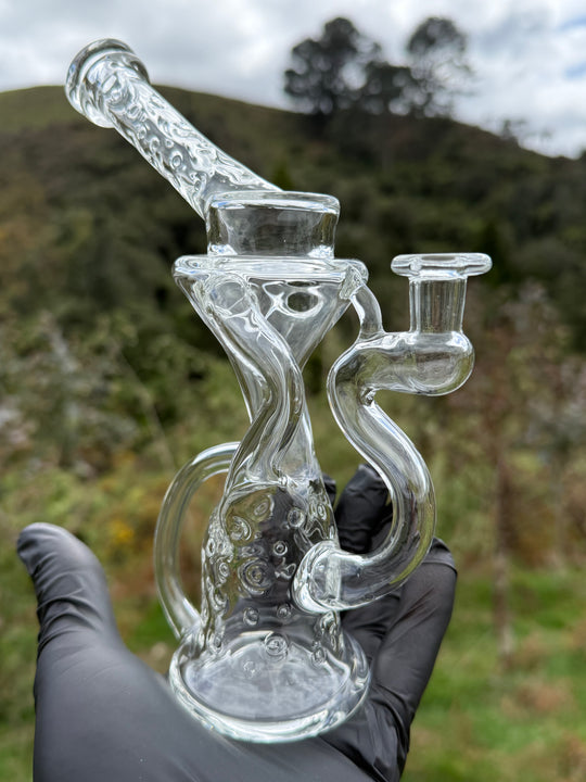 23Glass - Floating Body Klein Recycler Straight Neck