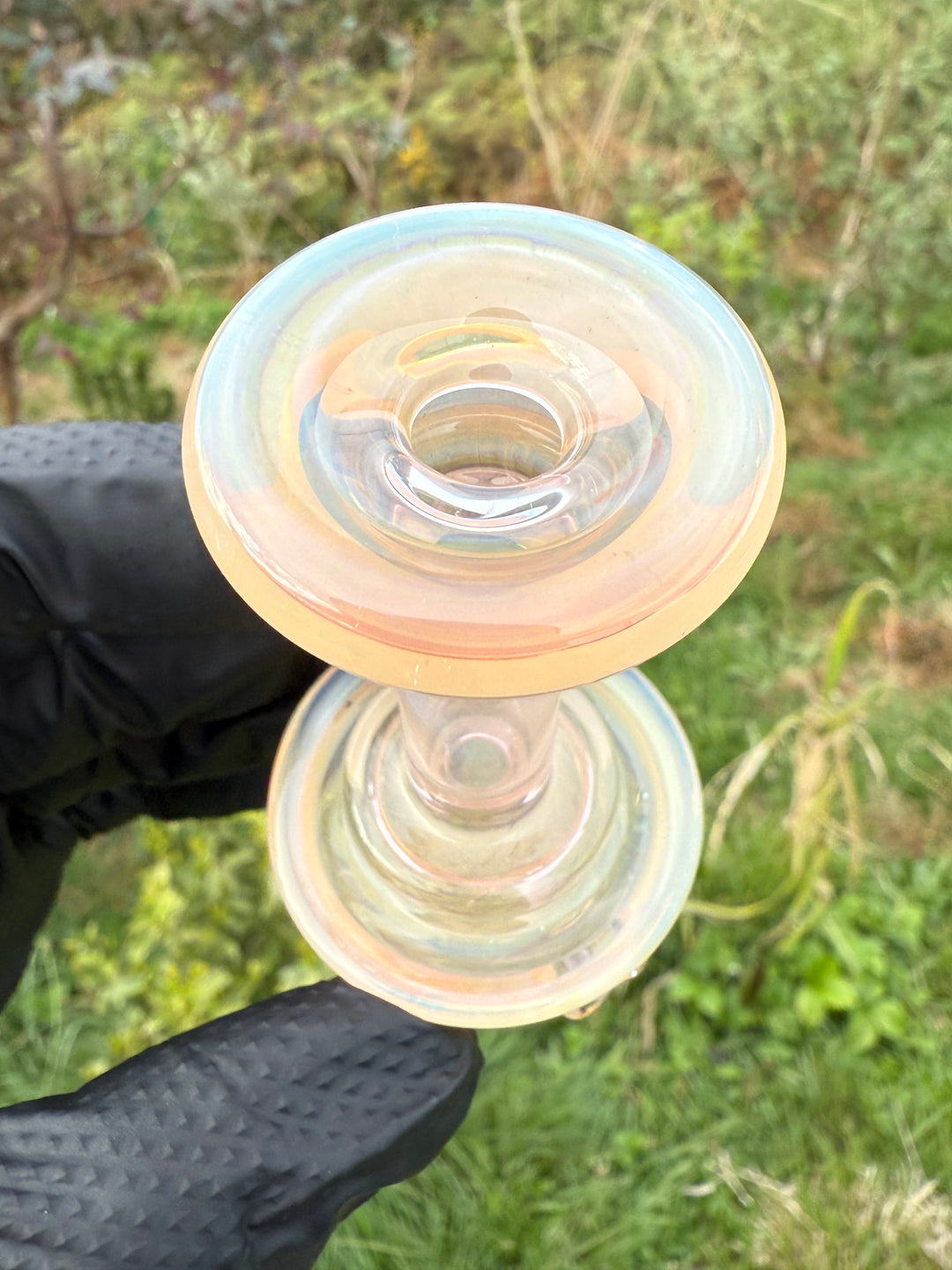 Yeti Glass Puffco Peak Dry Top - Gold/Silver Fumed #1