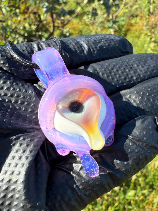Jamie Clement Eye Pendant Drippy - Pink Slyme