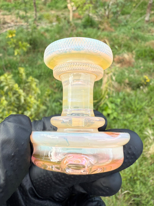 Yeti Glass Puffco Peak Dry Top - Gold/Silver Fumed #2