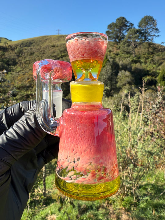 Jamie Clement Ash Catcher/Slide Set - Pheonix Frit/Yellow