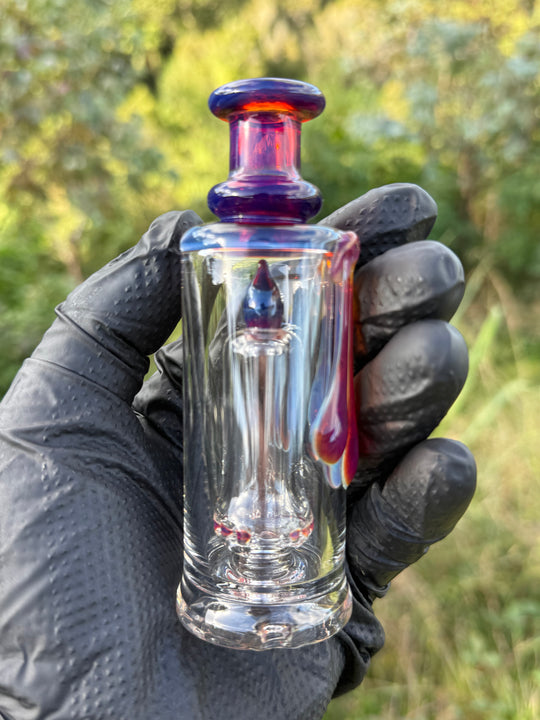 Uzzi Glass Puffco Drip Jammer  - Amber Purple