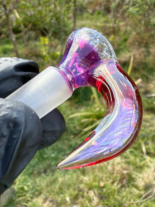 Polar Glass 14mm Horned Slide - Royal Jelly/Crushed Opal/Telemagenta