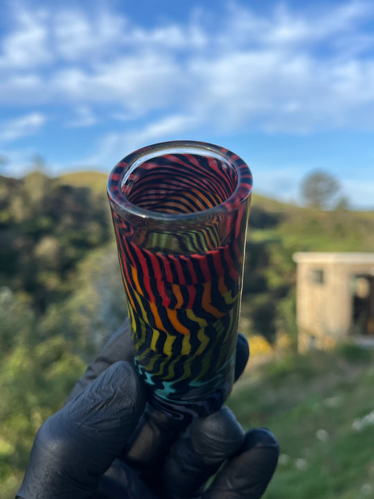 Jargo Glass Shot Glass - Rainbow Lines