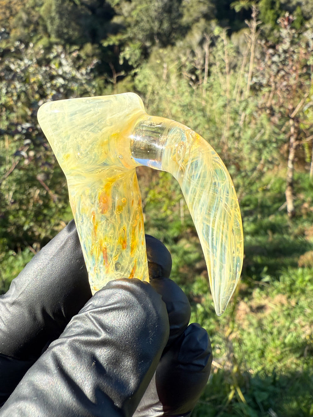 Jims Glass Blowing 18mm Chaos Slide - Silver Fumed