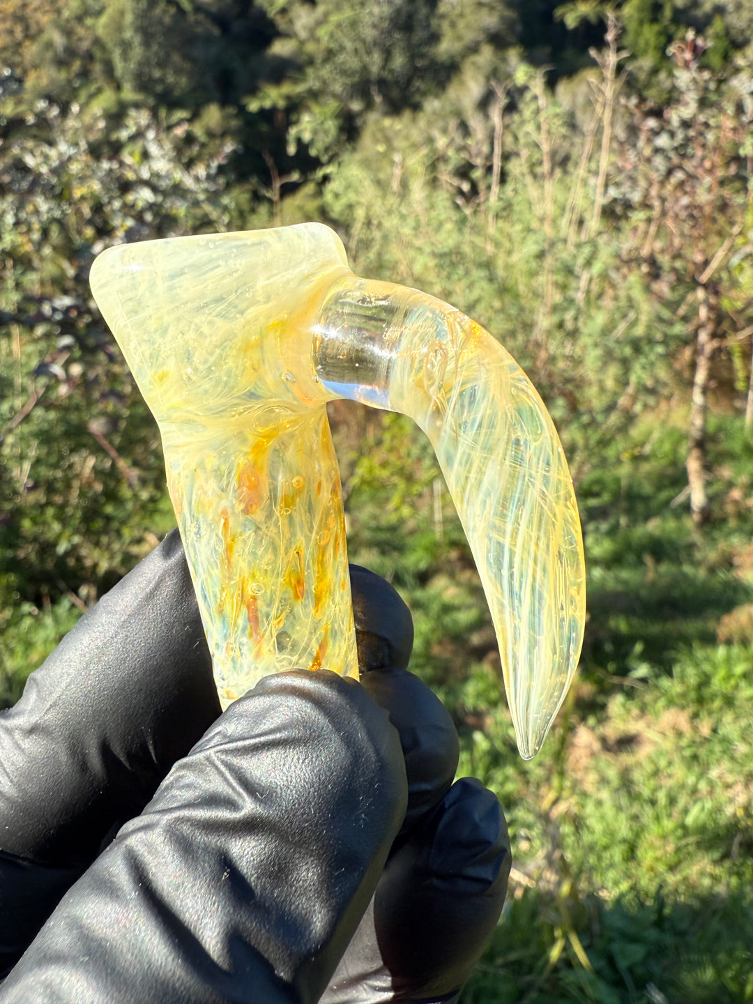 Jims Glass Blowing 18mm Chaos Slide - Silver Fumed