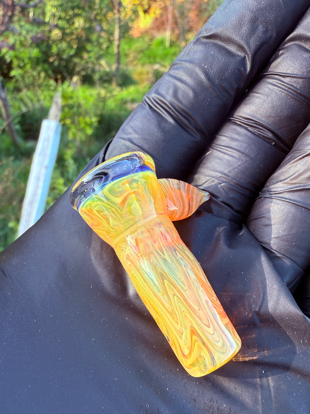 Jims Glass Blowing 14mm Slide - Gold Fumed
