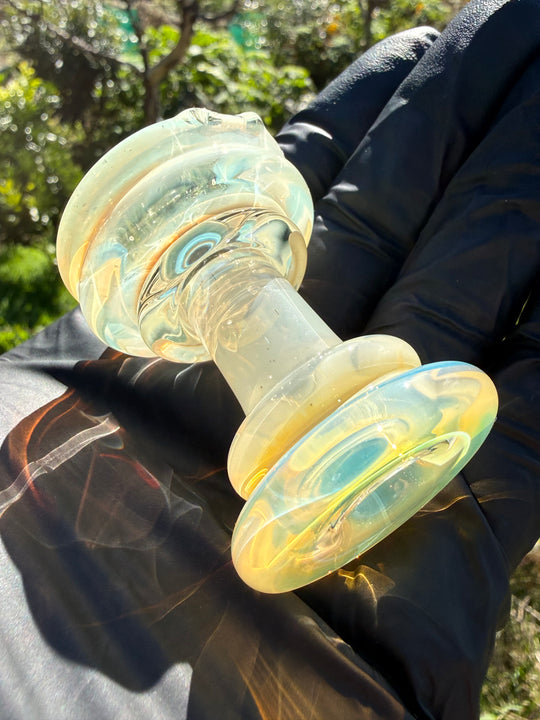 Yeti Glass Puffco Peak Dry Top - Silver Fumed #1