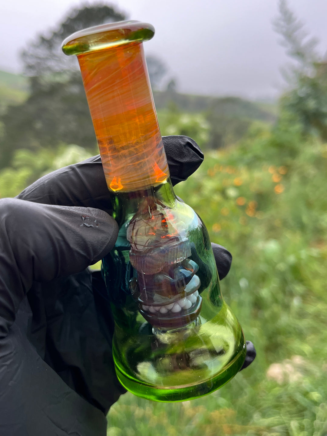 Wyrdglass Goblin Perc Rig - Absinthe/Nemo/Taproot/Sasha Oil Slick/Amber Purple