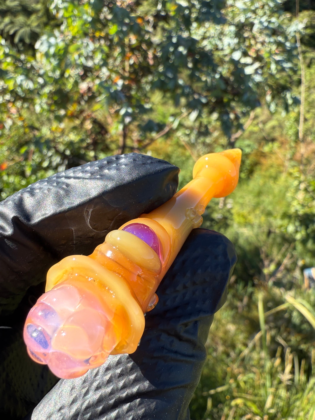 Jamie Clement Brain Poker - Gold Amethyst/Light Topaz