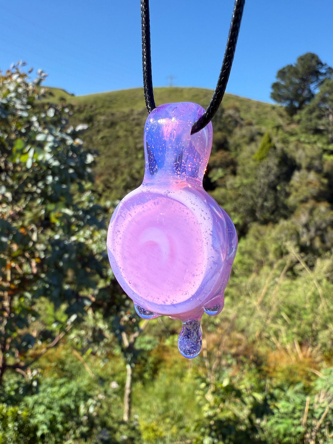 Jamie Clement Eye Pendant Drippy - Pink Slyme