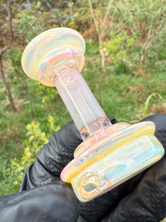 Yeti Glass Puffco Peak Dry Top - Gold/Silver Fumed #1