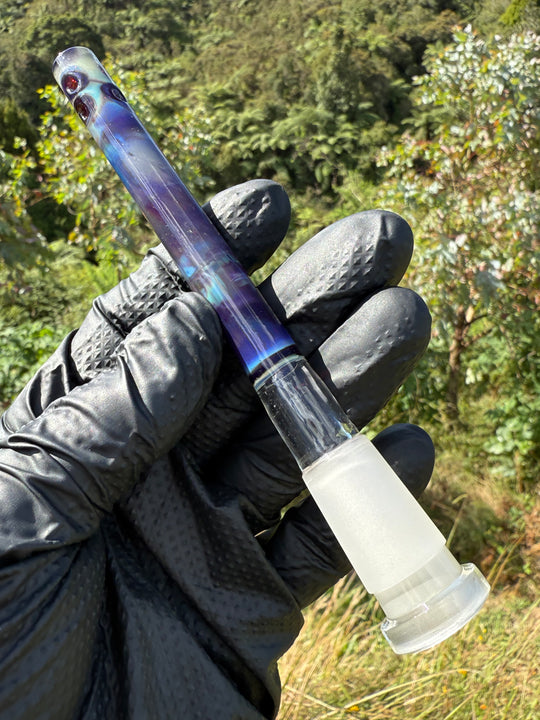 Jamie Clement Glass Collaboration Downstem - Amber Purple