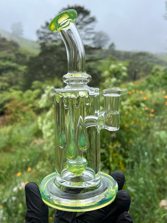 Uzzi Glass Drip Jammer Two Hole Perc - Slyme