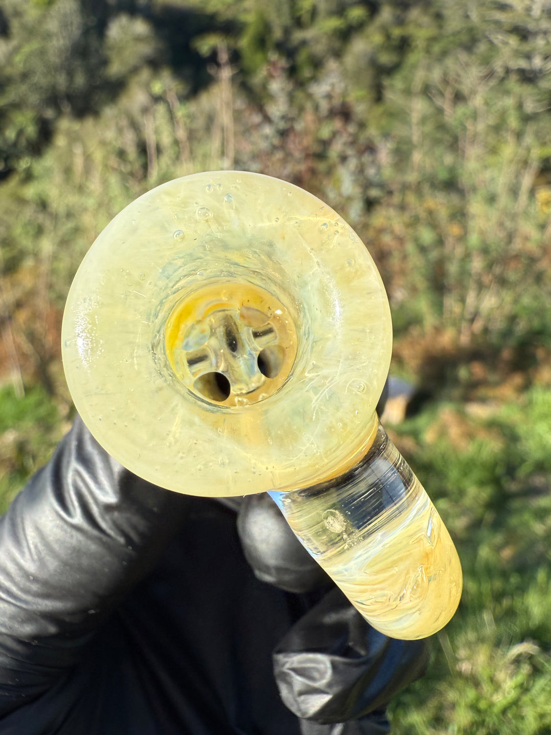 Jims Glass Blowing 18mm Chaos Slide - Silver Fumed