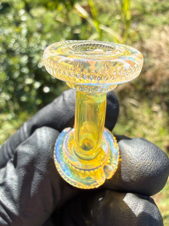 Yeti Glass Puffco Pivot Dry Top - Silver Fumed #1