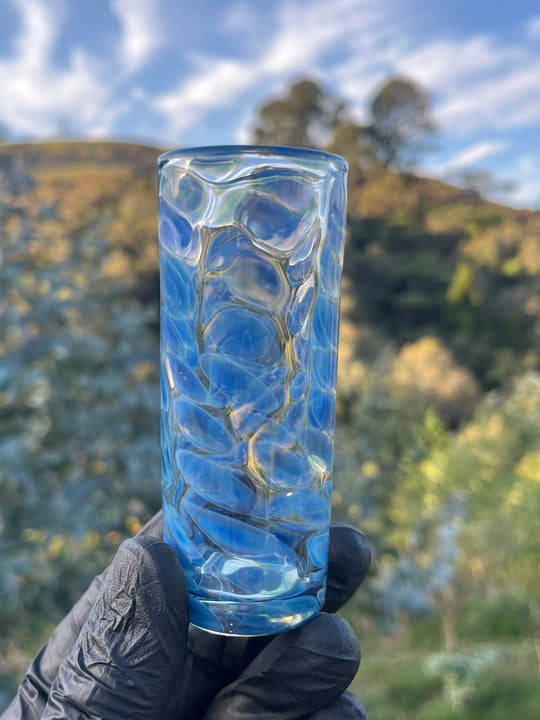 Jargo Glass Shot Glass - Dot Work Irrid Blue