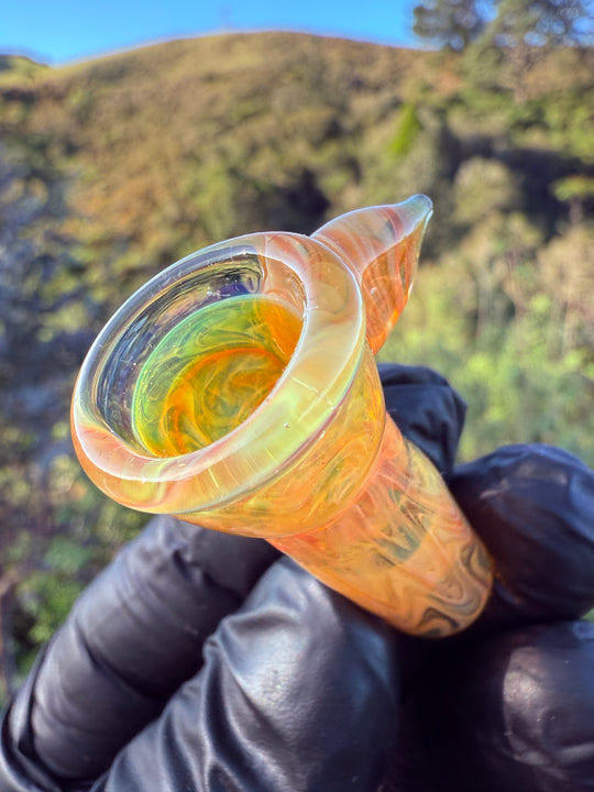 Jims Glass Blowing 14mm Slide - Gold Fumed