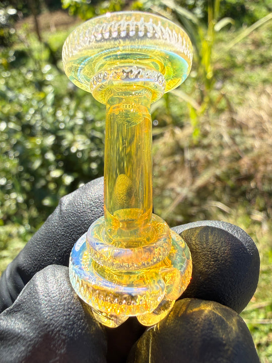 Yeti Glass Puffco Pivot Dry Top - Silver Fumed #1