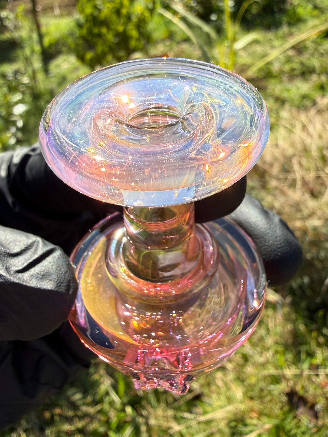 Yeti Glass Puffco Peak Dry Top - Gold Fumed #2