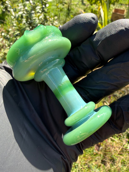 Yeti Glass Puffco Peak Dry Top/Joystick Set - Pine Green