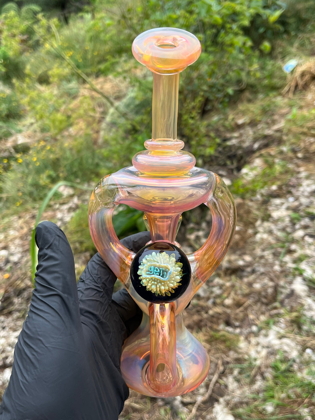 Yeti Glass Double Uptake Klein - Gold Fumed