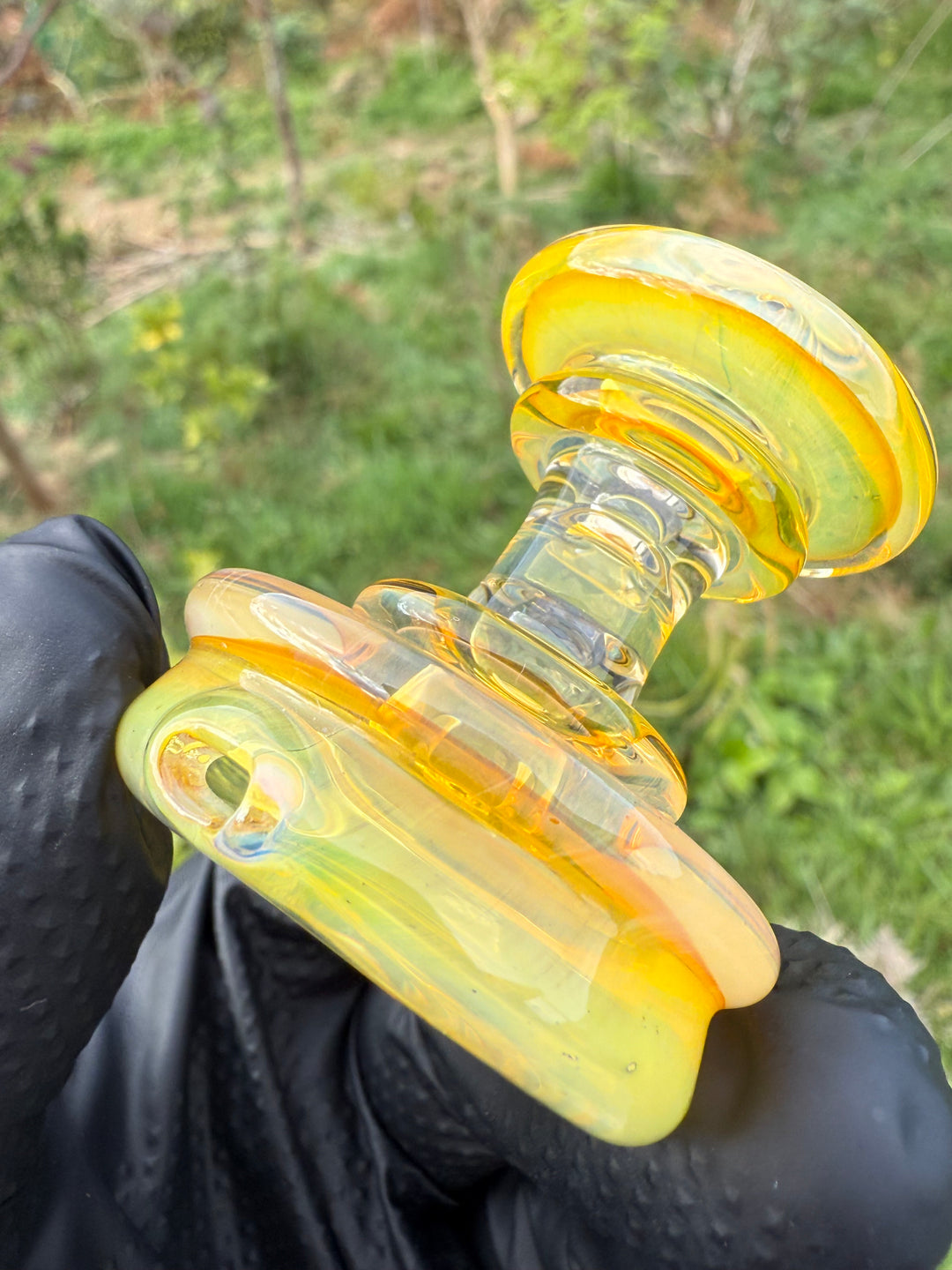 Yeti Glass Puffco Peak Dry Top - Silver Fumed #2