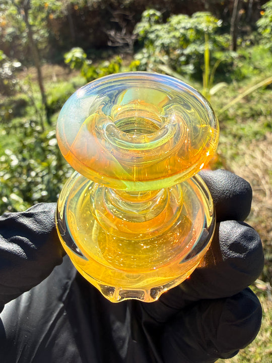 Yeti Glass Puffco Peak Dry Top - Silver Fumed #3
