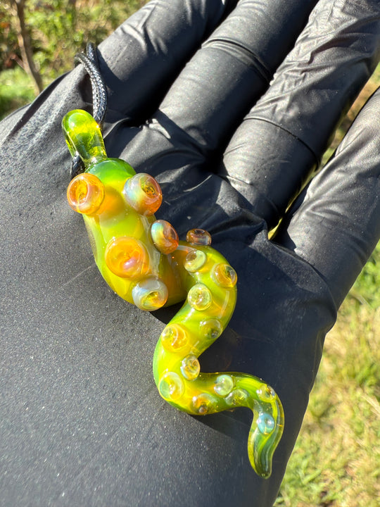 Jamie Clement Tentacle Pendant - Green Opal #1