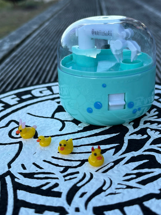 Waffle Glass Terp Pearl Claw Machine - Duck Themed