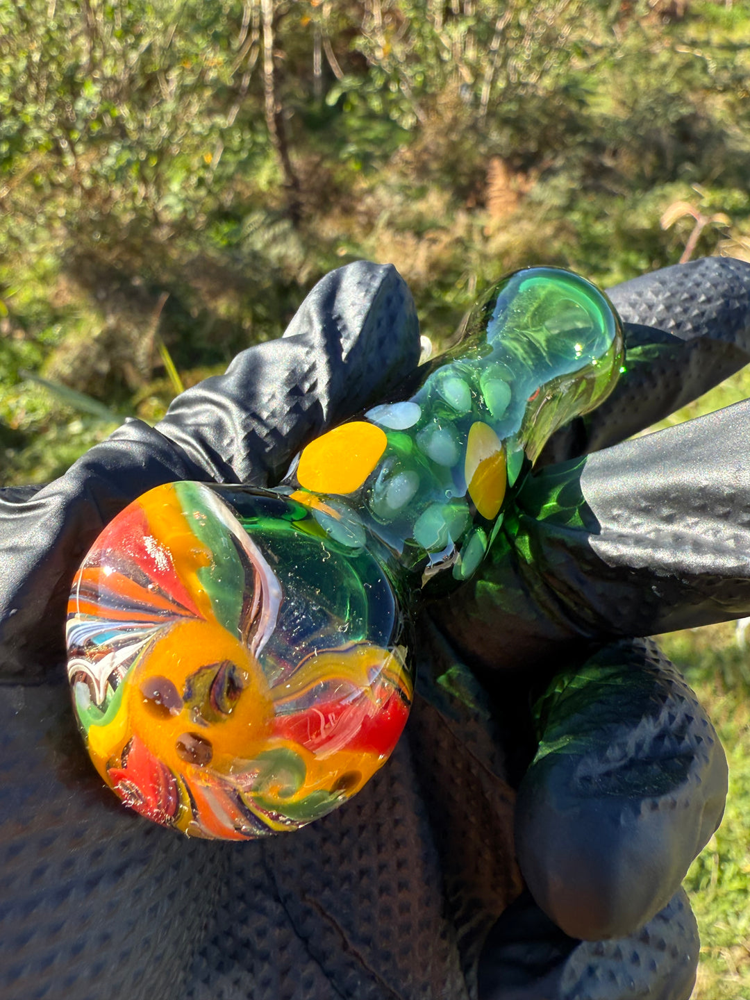 Green Thumb Bob Glass Spoon - Multicoloured #3