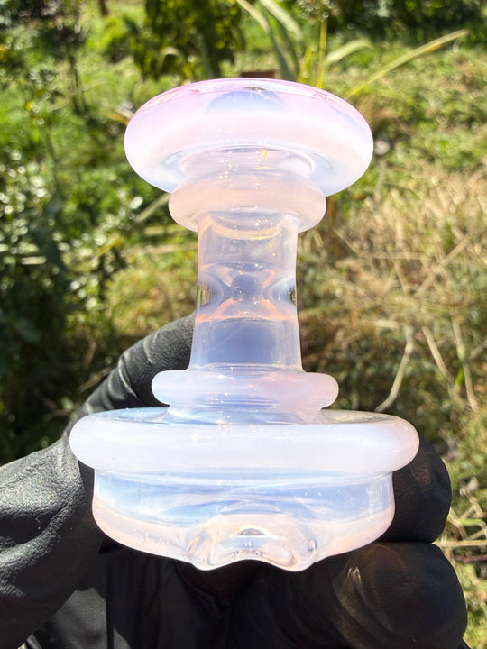 Yeti Glass Puffco Peak Dry Top/Joystick Set - Jade Pink #1