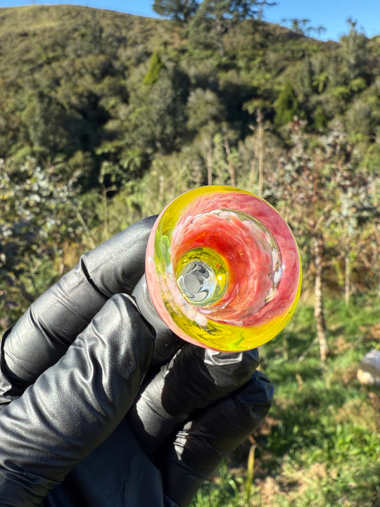 Jamie Clement Ash Catcher/Slide Set - Pheonix Frit/Yellow