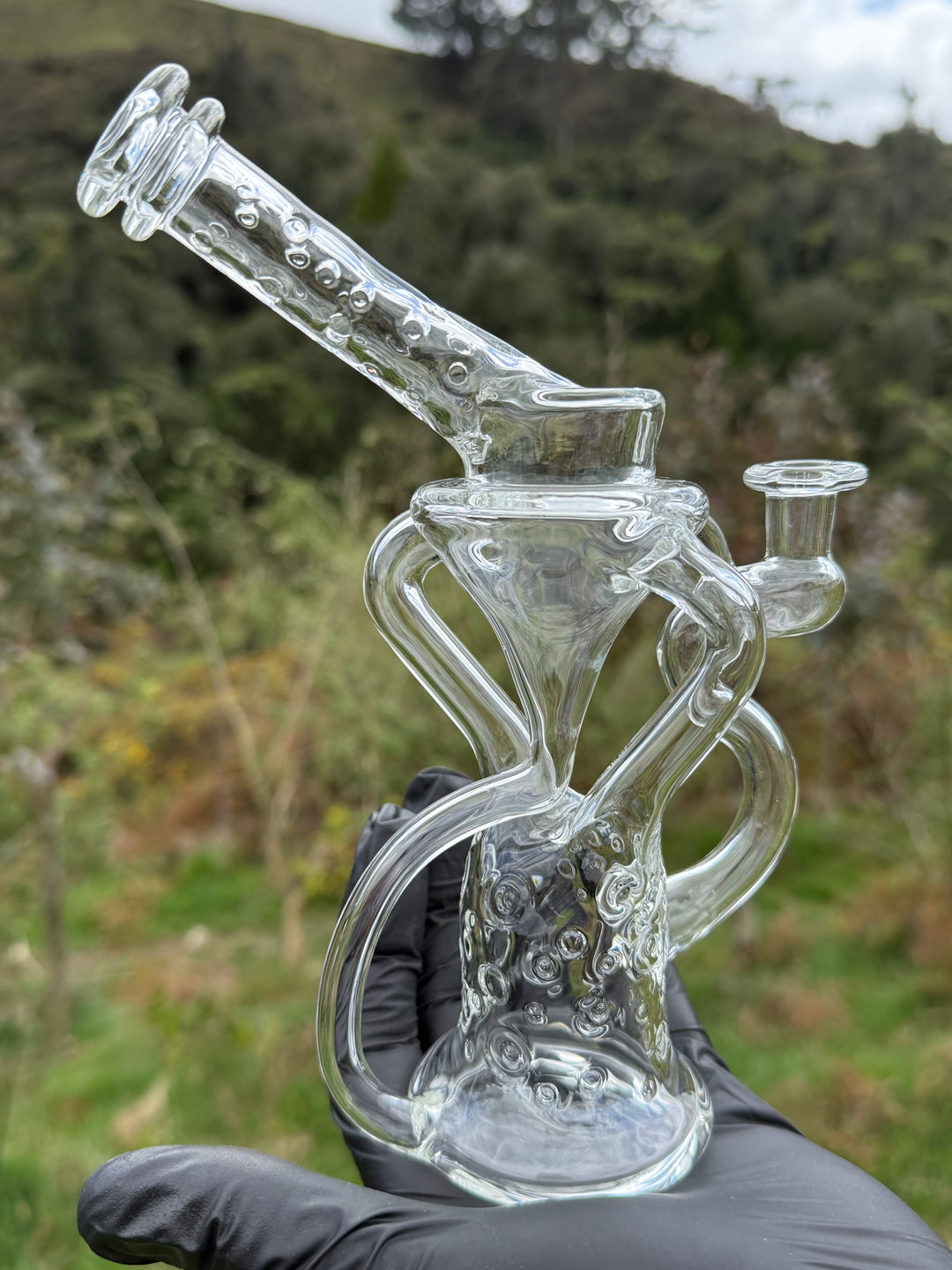 23Glass - Floating Body Klein Recycler Straight Neck