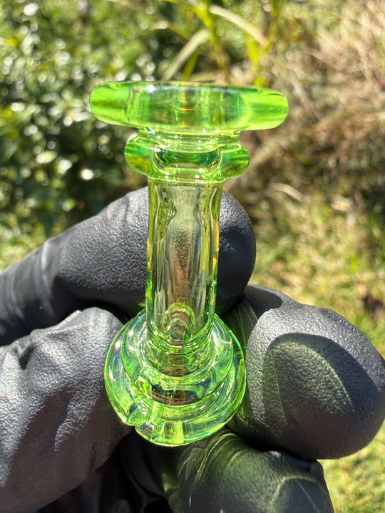 Yeti Glass Puffco Pivot Dry Top - Green Slyme