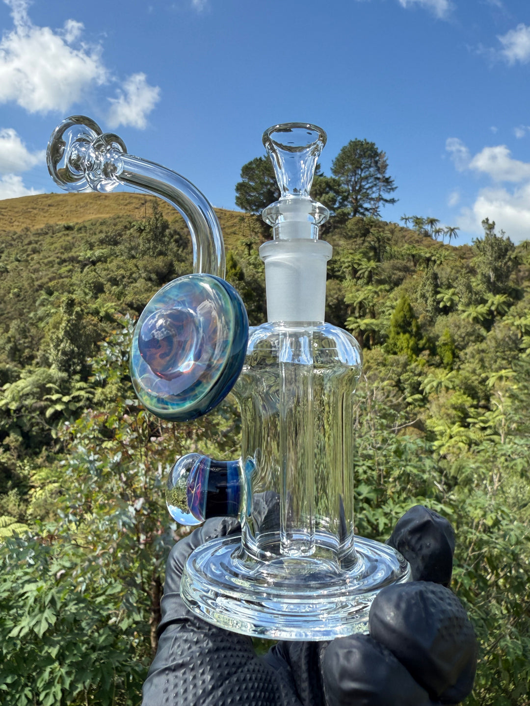 Beerglass Chaos Medallion Mini Rig - Blue Cobalt/Multicoloured #1