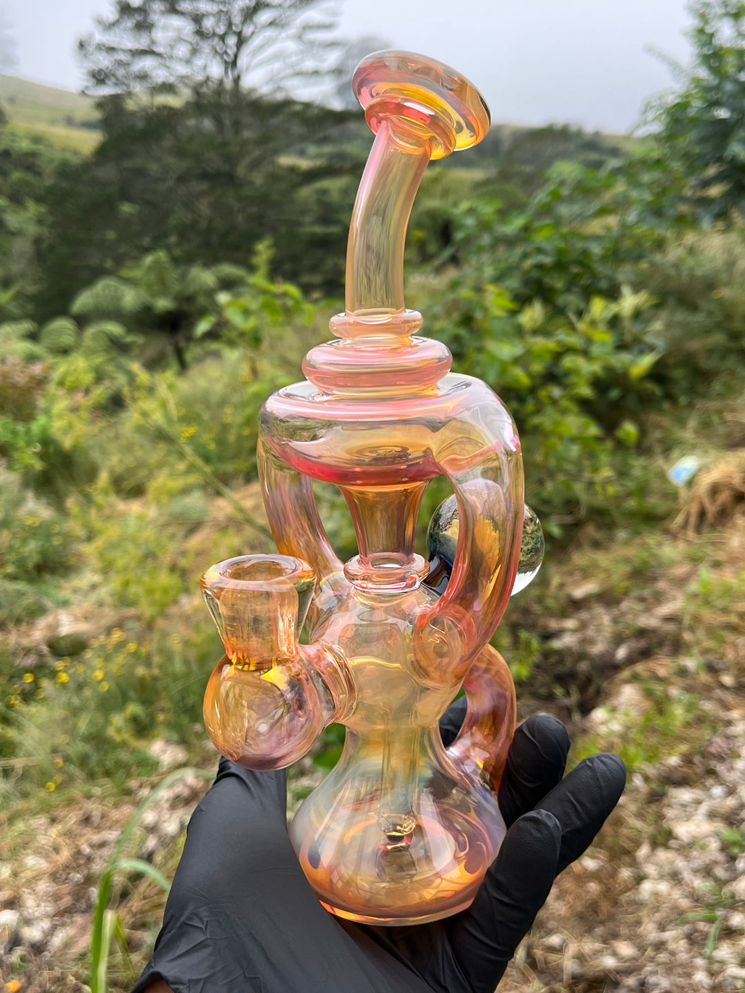 Yeti Glass Double Uptake Klein - Gold Fumed